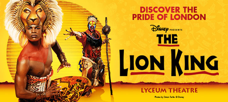 Official Lion king shows at Lyceum Theatre London